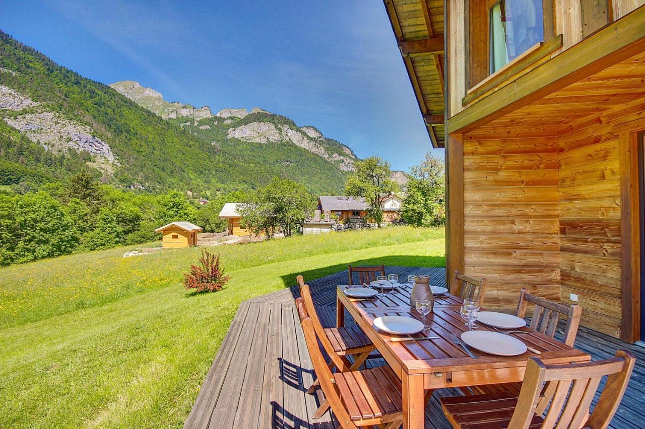 Chalet Wifi - Le Biot - 8 Personnes - Chalet Morand Exterior foto