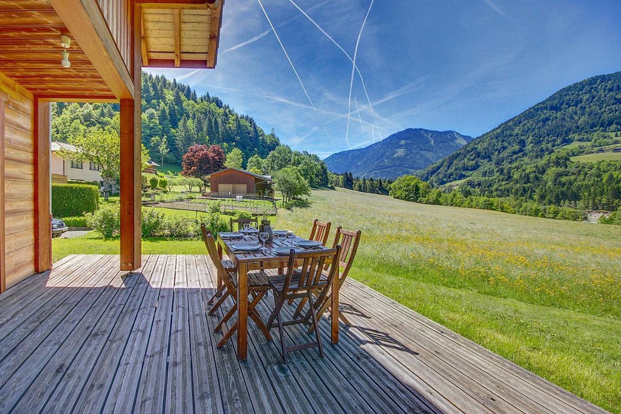 Chalet Wifi - Le Biot - 8 Personnes - Chalet Morand Exterior foto