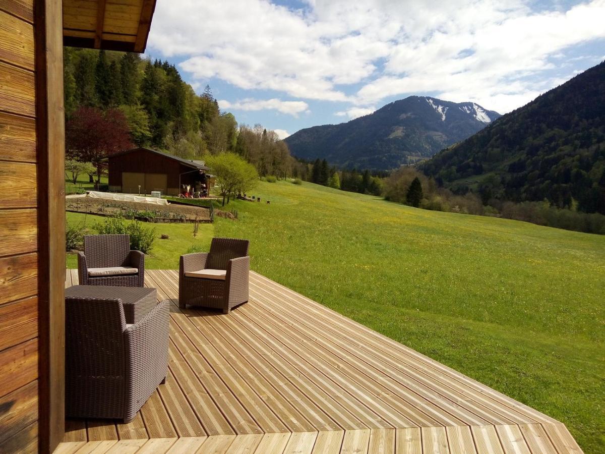 Chalet Wifi - Le Biot - 8 Personnes - Chalet Morand Exterior foto