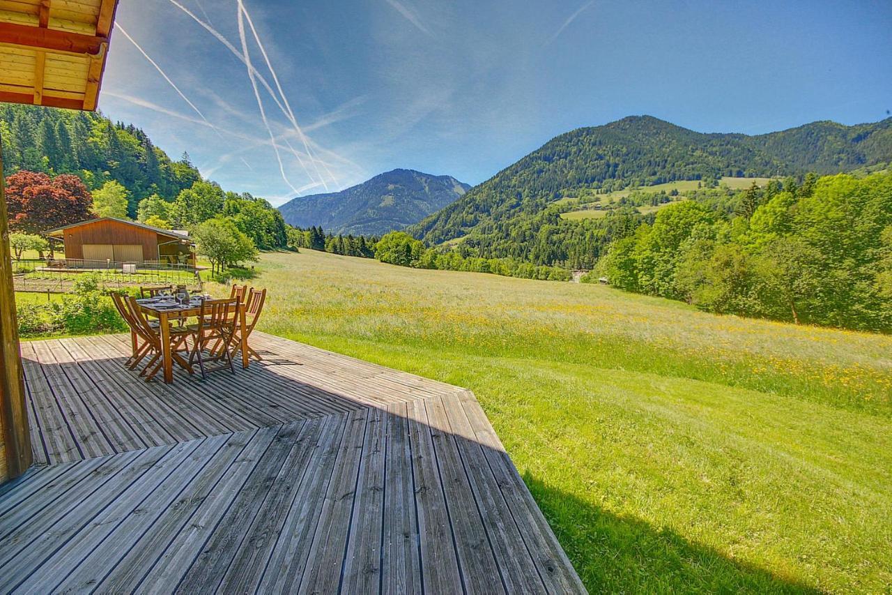 Chalet Wifi - Le Biot - 8 Personnes - Chalet Morand Exterior foto